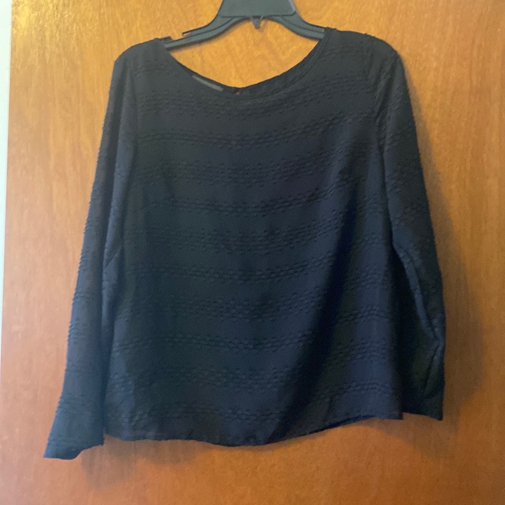 Covington Size Small black long sleeve blouse.